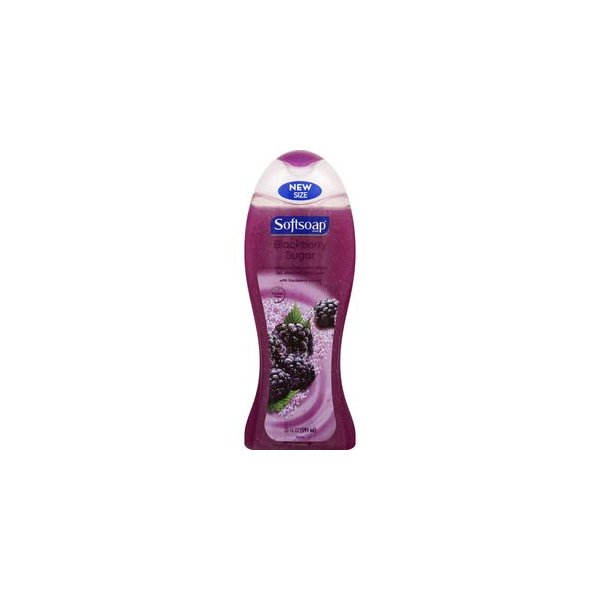 Softsoap Exfoliating Body Wash - Blackberry Sugar Scrub - 20 fl oz