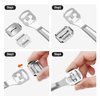 52 Pieces Callus Shaver Set, 50 Replacement Slices Blades 1 Stainless Steel Callus Shaver and 1 Foot File Head Foot Care Tools Hard Dry Skin Remover for Hand Feet