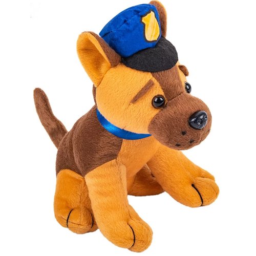 HAPPY DEALS ~ Plush Police Dogs | 12 Pc | 7 Inch | Law Enforcement Party Favors for Kids