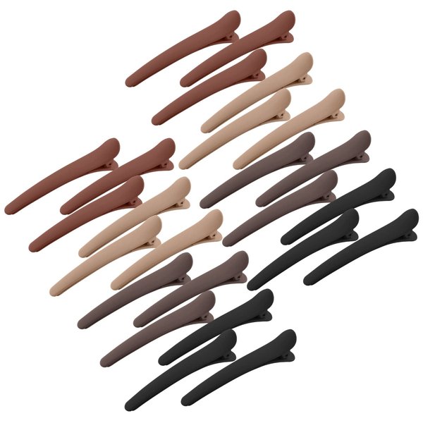 24 PCS Hair Clips for Styling Sectioning, YISSION 3.1 Inch Matte Alligator Hair Clips Hair Barrettes No Crease Duck Billed Hair Clip, Hair Styling Accessories for Women Girls