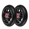 2Pcs 110mm Pro Scooter Wheels with Abec 9 Bearings Fit for MGP/Razor/Lucky Envy/Vokul Pro Scooters Replacement Wheels (Black)