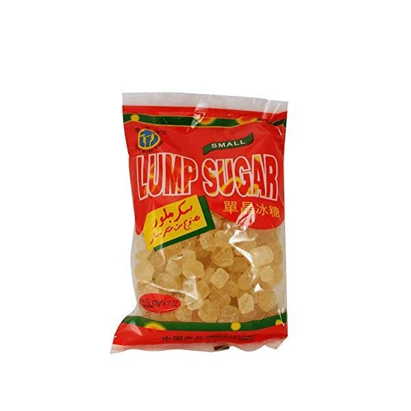 South Word Brand Lung Po Lump Candy / Crystal Rock Sugar 南字牌 單晶冰糖 - 14.1 OZ (Yellow "黃冰糖")