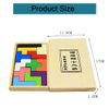 Flormoon Pentomino Puzzle Wooden Brain Teaser Mind Novelty Trick Kids Learning Toys