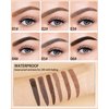 Waterproof Tinted Eyebrow Gel Ebony & Clear Brow Setting Glue, Liquid Mascara Eye Brow Cream, Long Lasting Smudge-Proof Brow Filler Makeup Set,Brow Fast Sculp,Thanksgiving Eye Makeup for Girl Women-06
