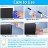 Monitor Memo Board, 2PCS Transparent Computer Monitor Memo Board, Monitor Side Panel Creative Desktop Memo Board, Acrylic Desktop Memo Board, Computer Sticky Note Holder for Home Office