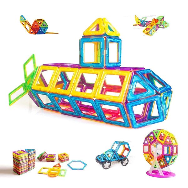 CONDIS Magnetic Building Blocks, 95 Pieces, Magnetic Toy Magnets for Children, Magnetic Building Blocks Set, Toy, Magnetic Games for Children, Gift from 3 4 5 6 7 8 Years Boys Girls Building Blocks