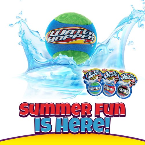 JA-RU Water Hopper Ball Toy Pack (1 Pack Assorted) Bouncing Water Skip Ball. Water Balls for Pool and for Beach Game. Squishy Skipper Water Bouncy Balls for Kids and Adults. Style B 880-1