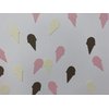 Pink, Brown, and Cream Ice Cream Confetti - Neapolitan Ice Cream Confetti - Ice Cream Decorations - Summer Party Decorations - 300 pieces