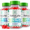 (3 Pack) KetoLyte Keto Gummies, KetoLyte Keto ACV Advanced Formula, KetoLyte Keto ACV Apple Cider Vinegar 1000MG Supplement, All Natural Keto ACV Vitamins, Official Keto Lyte Reviews (180 Gummies)
