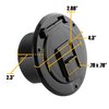 Halotronics RV 4 1/4-inch Round Electrical Cable Hatch for 30 Amp Cords (Black)