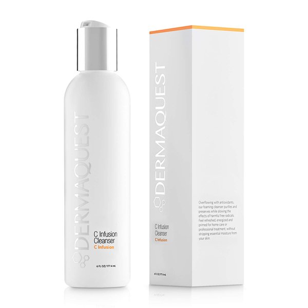 DermaQuest C Infusion Facial Cleanser - Vitamin C, Antioxidant, & Brightening Face Cleanser - Anti Aging Face Wash For Men & Women - For All Skin Types (6oz)