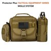 Protector Plus Tactical Messenger Bag Men Small Military MOLLE Crossbody Pack Tool Briefcase Assault Gear Handbags Outdoor Utility Carry Satchel (Patch Included), Black