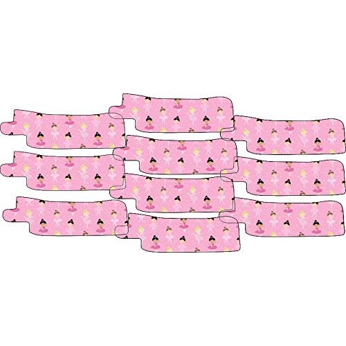 Nasogastric or Oxygen Tube precut Adhesive Tape Ballerina Theme x 10 Pack. (Left Side)