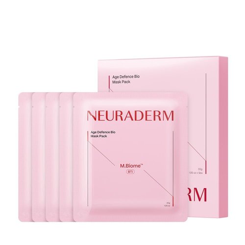 NEURADERM Age Defence Facial Sheet Mask, Anti-Fine Line Lifting Nourishing Serum Moisturizing Skincare (Pack of 5)