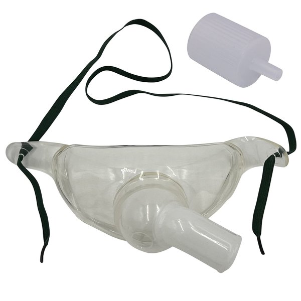 1pk Adult Oxygen Tracheostomy Collar Mask w/Swivel Connector & Tubing Adapter