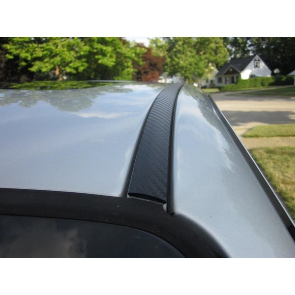 2 Piece Carbon Fiber Side Roof Molding Overlay Trim Kit