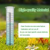 SYCozupy 7" Capacity Rain Gauge Replacement Tube Glass Rain Guage Cylinder for Yard &Garden &Outdoor (1Pcs)