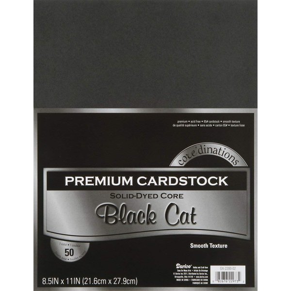 Darice GX-2200-02, 8.5"x11" (50 Sheets), Black