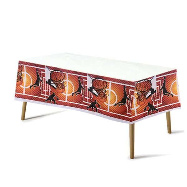 Lyst 2PCS Basketball Table Cloth Plastic Table Cover Party Disposable Tablecloth Basketball Theme Party Decor for Kids and Adults Birthday Party Decorations Supplies