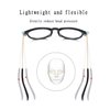 Kursan Non Prescription Clear Lens Fake Glasses for Women Men Retro Round Metal Frame Eyeglasses (Bright Black)
