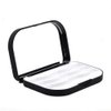 YiQiYi Cosmetic Case Empty Eyelashes Storage Case with Makeup Mirror Holder Box Fake Eyelash Packing Travel Storage Case Eyelashes Bag(Black)
