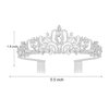 BAHABY Silver Crowns for Women Girls Rhinestone Princess Tiara with Combs for Birthday Prom Bridal Shower Wedding Halloween Party