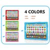 Wenbeier Kids Tablet Learning Pad Toddler Tablet with ABC Word Song Music Number Electronic Interactive Toy for Educational Preschool Boys & Girls 3 4 5 Years Old