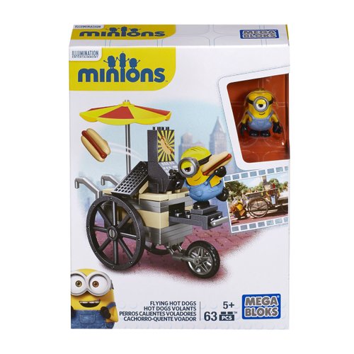 Minions toys Mega Bloks Minion Movie Flying Hot Dogs