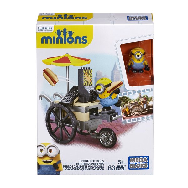Minions toys Mega Bloks Minion Movie Flying Hot Dogs