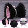 Haomye Cat Ears Hair Clips Fox Ear Barrettes Furry Hairpin Headpiece For Cosplay Christmas Holiday 2pcs (Black)