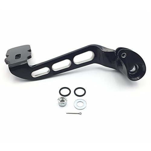 XKH- Motorcycle Black Billet Rear Brake Lever Brake Pedal Foot Lever 3 Hollow-Out Compatible with 2014-later Touring Trike Road King Street Glide CVO Tri Glide Freewheeler FLRT FLHR [B01JA1Y0X2]