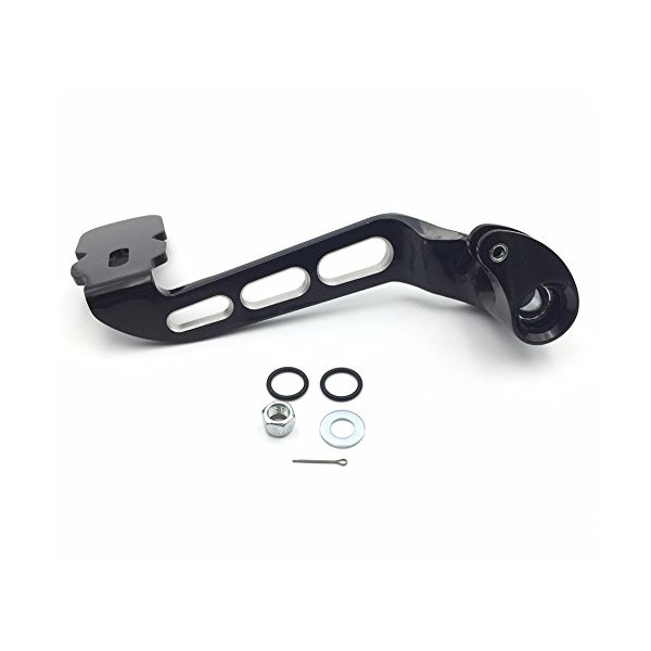 XKH- Motorcycle Black Billet Rear Brake Lever Brake Pedal Foot Lever 3 Hollow-Out Compatible with 2014-later Touring Trike Road King Street Glide CVO Tri Glide Freewheeler FLRT FLHR [B01JA1Y0X2]