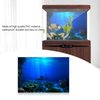 GLOGLOW Aquarium Poster, 3D Effect Underwater Background Sticker Thicken PVC Adhesive Static Cling Backdrop Fish Tank Decorative Paper(61×41cm)