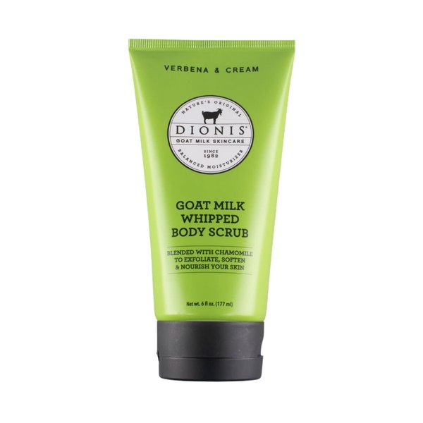 Dionis - Goat Milk Skincare Verbena & Cream Scented Whipped Body Scrub (6 oz) - Made in the USA - Cruelty-free and Paraben-free