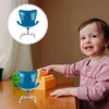Zerodeko 2 PCS 1: 6 Scale Dollhouse Miniature Plastic Chair, Miniature Chair Model Dollhouse, DIY Mini Chairs Simulation Armchair Backrest Swivel Egg Chair for Dollhouse Decor Accessories