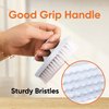 Superio Nail Brush for Cleaning Fingernails, Nail Scrubber Brush, Toe Foot Hands Fingernail Brush Cleaner- Small Scrub Brush- All-Purpose Stiff Cleaning Brush for Home, Kitchen, Work, (6, White)