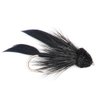 The Fly Fishing Place Black Muddler Minnow Fly Fishing Flies - Bass and Trout Streamers - Set of 4 Flies Size 8