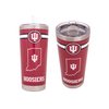 Desert Cactus Indiana University 22oz Rally Tumbler Hoosiers Bloomington Insulated Stainless Steel with Lid and Straw Reusable Double Walled Cup Hot and Cold Drinkware Full Color 22 Ounces (Red)