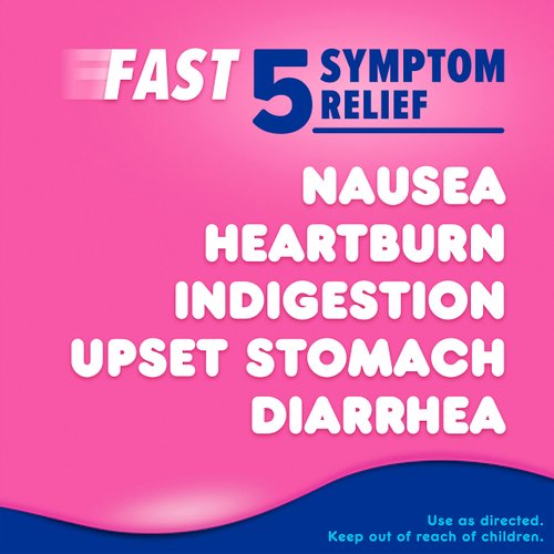 Pepto Bismol Liquid Ultra for Nausea, Heartburn, Indigestion, Upset Stomach, and Diarrhea - 5 Symptom Fast Relief, Original Flavor 12 oz
