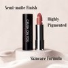 READY TO SHIINE Matte Lipstick for Women, Creamy Satin Finish, Burnt Sienna with a Rosy Orange Twist and Brownish Color, Vegan, Smooth Sheer Moisturizing, CRUSH ON YOU 302 Close to You