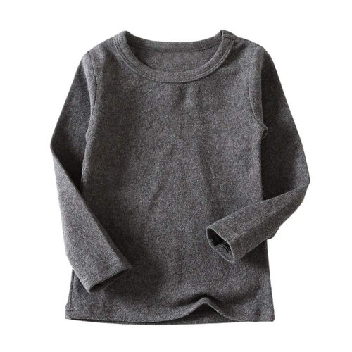 Toddler Boys Girls Long Johns Thermal Underwear Set 2PC Crewneck Tops and Bottom Little Kids Pajamas Warm Jammies,(Gray,24Months)