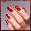 Cat Eye Gel Nail Polish, 0.5 Fl Oz Orange Magnetic Gel Nail Polish With Magnet UV LED Holographic Glitter Gel Nail Polish Diamond Shimmer Sparkle Gel Polish Nail Art DIY Manicure