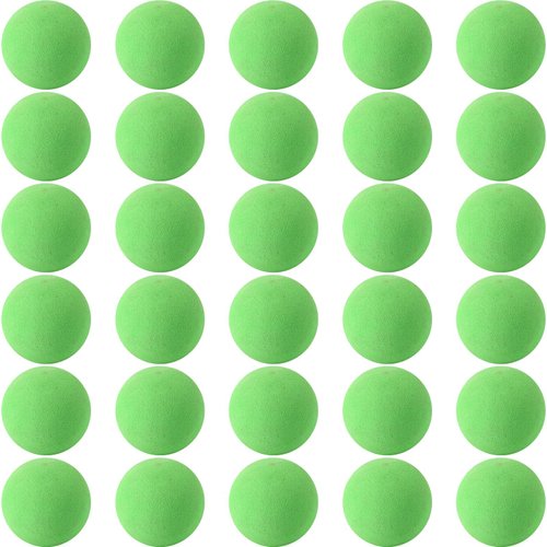 kymqlyw 30 Pcs Green Mini Soft Foam Balls Assorted Play Balls Lightweight Mini Play Balls Sponge Balls for Crafts Birthday Party Favors Bag Gifts Fillers Carnival Prizes Gift for Classroom (Green)