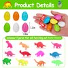 30PCS Hatching Dinosaur Eggs Valentines Day Cards for Kids School Classroom Novelty Dino Toys Valentine's Day Exchange Gifts for Toddler Boy Girl Class Valentine Party Favors Treat Bulk