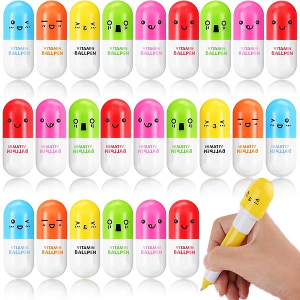 Duccsko 36 Pcs Party Favors for Kids Capsule Pens, Classroom Prizes, Goodie Bag Stuffers, Pinata Filler, Carnival Rewards Prize Box Toys, Halloween Birthday Return Gifts for Boys Grils