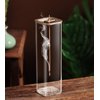 Insence-Stick Holder [Anti-Ash Flying], Modern Incense Burner Holder with Removable Glass Ash Catcher, for Home Decor Yoga Meditation