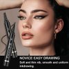AMY'S DIARY 2 Pcs Waterproof Eyeliner Pen Super Slim&Thick Black Professional Makeup Liquid Eye Liner Pencil Long Lasting for Women(C1)