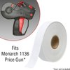 Monarch 1136 price gun white labels / 8 rolls