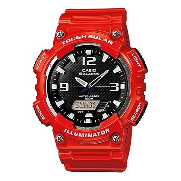 Casio Men's Sport AQS810WC-4AV Red Plastic Quartz Watch