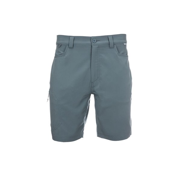 Simms Men's Skiff Shorts, UPF 50 Lightweight Fishing Gear, 9-Inch Inseam, Storm, Size 32 Waist